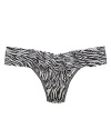 Go wild for Hanky Panky's popular soft stretchy low-rise thong, now in a fun zebra print. Style #441584