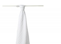 aden + anais Organic Muslin Swaddle Blanket, White aden + anais Organic Muslin Swaddle Blanket, White
