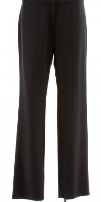 Eileen Fisher Black Viscose Wool Bi-Stretch Slim Trouser Pant Small Eileen Fisher Black Viscose Wool Bi-Stretch Slim Trouser Pant Small
