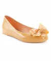 Shiny and sweetly-scented. Swap out your everyday shoes for the super fun Tangerine flats by MEL.
