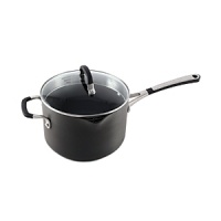 A nonstick surface and fantastic heat distribution earn this Simply Calphalon Nonstick pour & strain pot with lid a spot in your kitchen. A nonstick surface and fantastic heat distribution earn this Simply Calphalon Nonstick pour & strain pot with lid a spot in your kitchen.