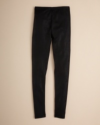In-the-band chic, these ahead-of-the-trend leggings have a snakeskin print so she rocks the school hallway. In-the-band chic, these ahead-of-the-trend leggings have a snakeskin print so she rocks the school hallway.