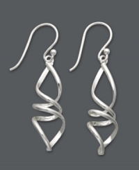 Tired of the same styles? Add a little twist! Giani Bernini's polished spiral drop earrings are crafted in sterling silver and add versatility and shape to your look. Approximate drop: 2 inches. Tired of the same styles? Add a little twist! Giani Bernini's polished spiral drop earrings are crafted in sterling silver and add versatility and shape to your look. Approximate drop: 2 inches.