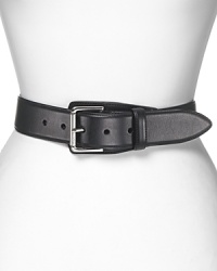 Give your waistline a classic finish with this Vachetta leather belt from Lauren Ralph Lauren, trimmed in a silvery buckle. Give your waistline a classic finish with this Vachetta leather belt from Lauren Ralph Lauren, trimmed in a silvery buckle.