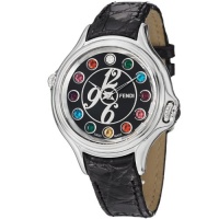 Fendi Crazy Carats Ladies Black Strap Multi-Gemstone Watch F104031011T02 Fendi Crazy Carats Ladies Black Strap Multi-Gemstone Watch F104031011T02