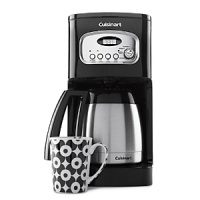 This clever coffee maker is so fully automatic that it only needs you to choose when and how much. With 24-hour programmability and a double-walled insulated thermal carafe, it brews coffee fast and keeps it at the perfect temperature for hours. The Brew Pause feature lets you enjoy a cup of coffee before brewing has finished-just grab the ergonomic handle and pour using the dripless spout. Model# DCC-1150BK. Manufacturer's limited 3-year warranty. This clever coffee maker is so fully automatic that it only needs you to choose when and how much. With 24-hour programmability and a double-walled insulated thermal carafe, it brews coffee fast and keeps it at the perfect temperature for hours. The Brew Pause feature lets you enjoy a cup of coffee before brewing has finished-just grab the ergonomic handle and pour using the dripless spout. Model# DCC-1150BK. Manufacturer's limited 3-year warranty.