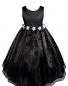 AMJ Dresses Inc Elegant Black Flower Girl Pageant Dress Size 4