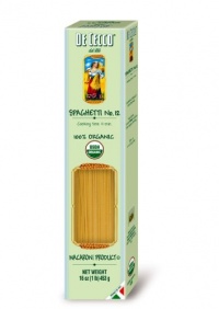 De Cecco Organic Pasta, Spaghetti, 16-Ounce Boxes (Pack of 5)