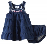 Hartstrings Baby-Girls Newborn Knit French Terry Dress And Diaper Cover Set, Denim, 3-6 Months Hartstrings Baby-Girls Newborn Knit French Terry Dress And Diaper Cover Set, Denim, 3-6 Months