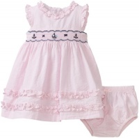 Hartstrings Baby-girls Newborn Seersucker Flutter Sleeve Dress, Pink Y/d Str, 3-6 Months Hartstrings Baby-girls Newborn Seersucker Flutter Sleeve Dress, Pink Y/d Str, 3-6 Months