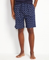 Had a bad day on the links? Sleep on it in style with this golf embroidered pajama shorts from Nautica. Had a bad day on the links? Sleep on it in style with this golf embroidered pajama shorts from Nautica.