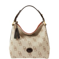 Dooney & Bourke Signature Jacquard Zipper Top Sac, Black Dooney & Bourke Signature Jacquard Zipper Top Sac, Black