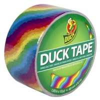 Duck Brand 281496 Rainbow Printed Duct Tape (Single Roll), 1.88-Inch by 10 Yards Duck Brand 281496 Rainbow Printed Duct Tape (Single Roll), 1.88-Inch by 10 Yards