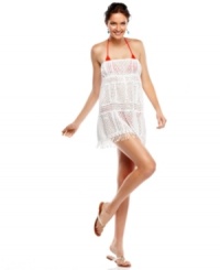 Despi's airy strapless coverup brings the heat of Brasil to wherever you are! Sexy crochet lets your swimsuit peek through! Despi's airy strapless coverup brings the heat of Brasil to wherever you are! Sexy crochet lets your swimsuit peek through!