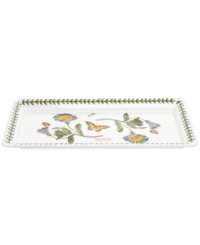 More than pretty, this sandwich tray transitions brilliantly from oven to table and has everything you love – colorful blooms, triple-leaf accents – about Portmeirion's Botanic Garden dinnerware. More than pretty, this sandwich tray transitions brilliantly from oven to table and has everything you love – colorful blooms, triple-leaf accents – about Portmeirion's Botanic Garden dinnerware.