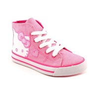 Hello Kitty Glynnis Youth Girls Size 11 Pink Fabric Athletic Sneakers Shoes Hello Kitty Glynnis Youth Girls Size 11 Pink Fabric Athletic Sneakers Shoes