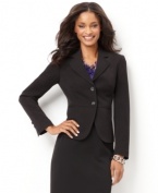 Charter Club's Everyday Value blazer is a polished essential to pair with pencil skirts and pants-- or wear with jeans for  put-together casual Friday style.