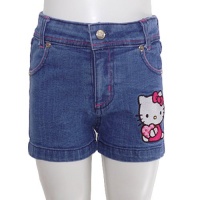 Hello Kitty Little Girls Size 6 Light Blue Denim Boutique Shorts Hello Kitty Little Girls Size 6 Light Blue Denim Boutique Shorts