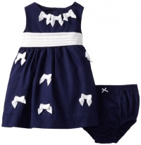 Hartstrings Baby-Girls Infant Woven Dress And Panty Set, Light Navy, 6-9 Months Hartstrings Baby-Girls Infant Woven Dress And Panty Set, Light Navy, 6-9 Months