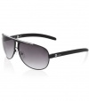 G by GUESS Sophisticated Aviators, BLACK