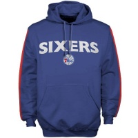 NBA Majestic Philadelphia 76ers Royal Blue Classic Pullover Hoodie Sweatshirt