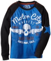Industry 9 Boys 8-20 Motor City Madness Skull Tee, Blue, Medium Industry 9 Boys 8-20 Motor City Madness Skull Tee, Blue, Medium