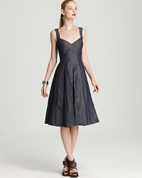 Donna Karan New York Dress - Cross Banded Inverted Pleat Donna Karan New York Dress - Cross Banded Inverted Pleat