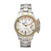 Bulova Men's 65B105 Accutron Two-Tone Elapsed Time White Dial Watch