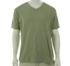 Alfani Stripe V-Neck Shirt Light Moss Combo 2XL