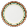 Origo's bold striped pattern adds a colorful accent to any table, and its pieces combine perfectly with other Iittala tableware to bring ambiance and upscale sophistication to any meal. Origo's timeless style and infinitely combinable form is a perfect example of lasting, functional design that transcends trends.