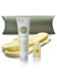Relax, refresh and revive with the ultimate at home pedi-spa experience. Drip the lavender pear aromatherapy into warm water and soak feet. Dab onto pressure points or place on a cool or warm washcloth around the neck to fully benefit from lavender's soothing properties. Follow by wrapping feet in the Soothing Spa Socks for a continual, intense treatment. The difference in skin condition is immediate--feet and calves feel soft, nourished and relaxed. Relax, refresh and revive with the ultimate at home pedi-spa experience. Drip the lavender pear aromatherapy into warm water and soak feet. Dab onto pressure points or place on a cool or warm washcloth around the neck to fully benefit from lavender's soothing properties. Follow by wrapping feet in the Soothing Spa Socks for a continual, intense treatment. The difference in skin condition is immediate--feet and calves feel soft, nourished and relaxed.
