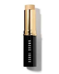 Bobbi's innovative Foundation Stick is designed for portability and adjustable coverage. Easy to apply and blend all over the face or just where you need it. For all skin types, except very oily. Bobbi's innovative Foundation Stick is designed for portability and adjustable coverage. Easy to apply and blend all over the face or just where you need it. For all skin types, except very oily.