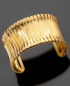 A cuff bangle by Kenneth Cole New York inspired by Egyptian beauty. Crafted in goldtone mixed metal. Adjustable.