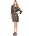 Allover sequins add high shine to this MM Couture shift dress for a high-glam look that's perfect for a stellar soiree!