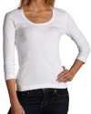 Three Dots Women's 3/4 Sleeve Playgirl Tee