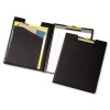 Cardinal Pad Holder, Leather-Like Vinyl, Brass-Finish Clip, Expanding Pocket File, Black (252610)