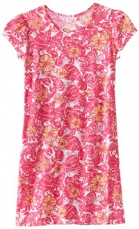 Lilly Pulitzer Girls 2-6X Little Kelsea Dress, Resort White Chum Bucket, Small Lilly Pulitzer Girls 2-6X Little Kelsea Dress, Resort White Chum Bucket, Small