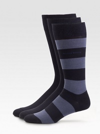 A trio of styles fit for any stylish man, completed with generous stretch comfort. Set of 3 77% cotton/20% polyamide/3% spandex Machine wash Imported A trio of styles fit for any stylish man, completed with generous stretch comfort. Set of 3 77% cotton/20% polyamide/3% spandex Machine wash Imported