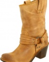 FRYE Women's Carmen Harness Short Boot,Tan,6.5 M US