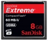 SanDisk Extreme CompactFlash 8 GB Memory Card 60MB/s SDCFX-008G-X46