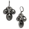 Givenchy Black Tuileries Pearl Chandelier Earrings