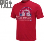 Texas Rangers Big & Tall Majestic Red Submariner T-Shirt
