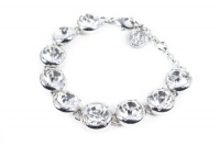 Jessica Simpson Silver Tone Diamond Pave Bracelet Jessica Simpson Silver Tone Diamond Pave Bracelet