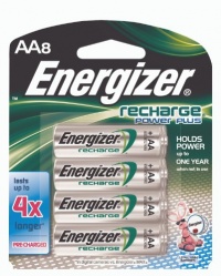 Energizer Rechargeable Batteries, AA Size, 8-Count Energizer Rechargeable Batteries, AA Size, 8-Count