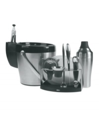 A toast to being able to host-this bar tools set lets you mix up and serve out all of your favorite drinks right at home! Entertain and impress guests with all this set has to offer, including strainer, jigger, citrus knife, bottle opener and more. Lifetime warranty. A toast to being able to host-this bar tools set lets you mix up and serve out all of your favorite drinks right at home! Entertain and impress guests with all this set has to offer, including strainer, jigger, citrus knife, bottle opener and more. Lifetime warranty.