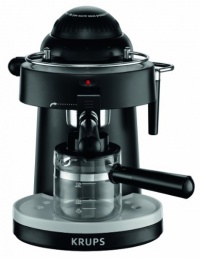 KRUPS XP100050 Steam Espresso Machine with Frothing Nozzle for Cappuccino, Black KRUPS XP100050 Steam Espresso Machine with Frothing Nozzle for Cappuccino, Black