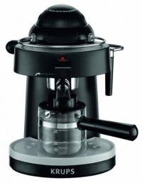 KRUPS XP100050 Steam Espresso Machine with Frothing Nozzle for Cappuccino, Black