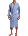 Nautica Men's Captains Herringbone Woven Shawl Collar Robe