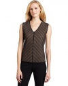 Jones New York Women's Sleeveless V-Neck Shell Sweater