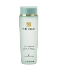 Refreshing toning lotion instantly refines and purifies. A fresh new sensation for oily skin. This refreshing, mattifying toning lotion instantly refines and purifies as it eliminates shine. Controls oil for hours with oil-absorbing powders. Primes skin to achieve maximum results from the skincare that follows. The Sparkling Clean collection was created specifically for oily skin, with a combination of oil-controlling ingredients plus a purifying botanical blend, anti-irritants and hydrators. Skin feels squeaky clean but isn't stripped of vital moisture. PURIFYING EXTRACTS: Lemongrass, Cucumber, Lotus Flower. Refreshing toning lotion instantly refines and purifies. A fresh new sensation for oily skin. This refreshing, mattifying toning lotion instantly refines and purifies as it eliminates shine. Controls oil for hours with oil-absorbing powders. Primes skin to achieve maximum results from the skincare that follows. The Sparkling Clean collection was created specifically for oily skin, with a combination of oil-controlling ingredients plus a purifying botanical blend, anti-irritants and hydrators. Skin feels squeaky clean but isn't stripped of vital moisture. PURIFYING EXTRACTS: Lemongrass, Cucumber, Lotus Flower.